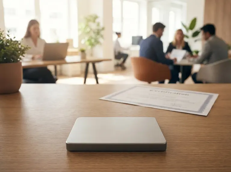 Сертификат на жесткий диск